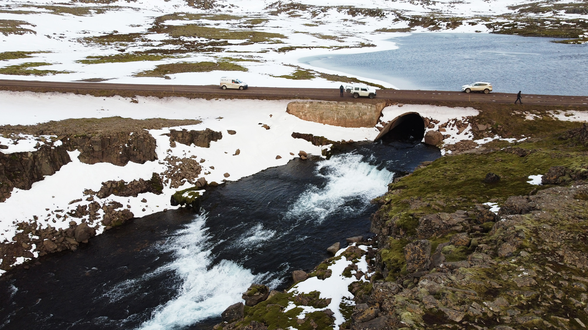 Gravelroad over Dynjandi in the Westfjords